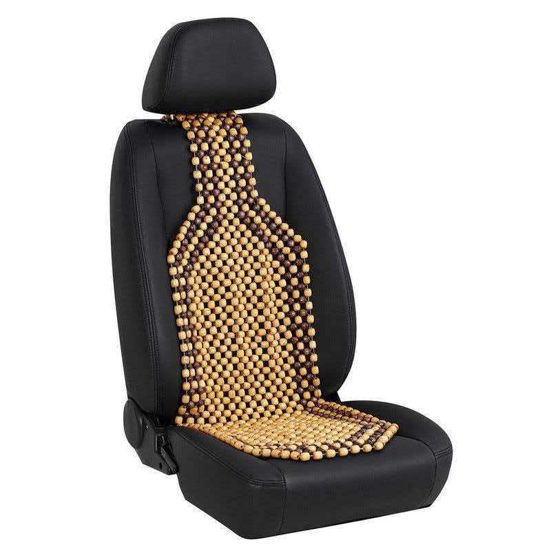WENINETIES 1 Pieza Funda de Asiento de Bolas para VW Sharan 2 (II) 7N I 2010-2022 -, Cojín Masajeador Transpirable Esterilla Ventilación Respaldo Confort Coche Negro