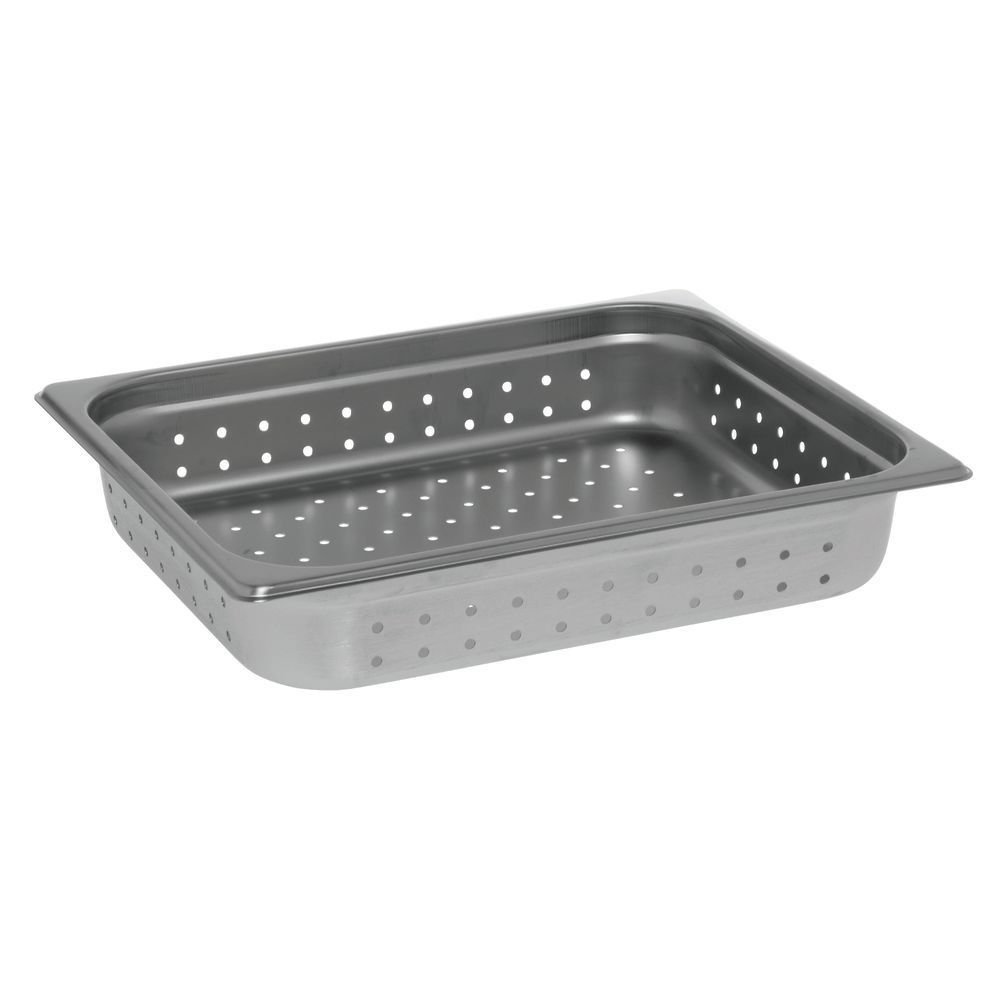 1/2 Size Steam Table Pan Stainless Steel Perforated - 2 1/2"D by HUBERT – Stainless Steel, Model 28050