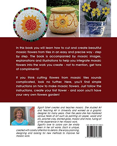 Beautiful Mosaic Flowers: A Step-By Step Guide (3) (Art And Crafts Book) #TOP1
