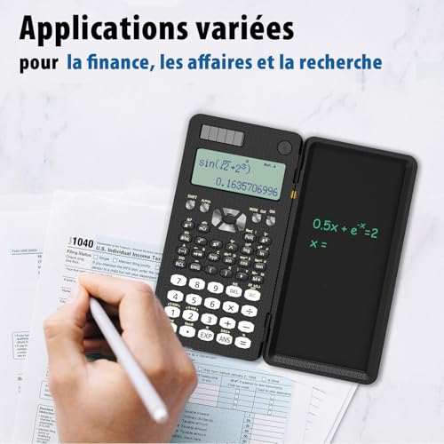 Calculatrice scientifique avec tablette LCD ROATEE 82MS Plus double alimentation