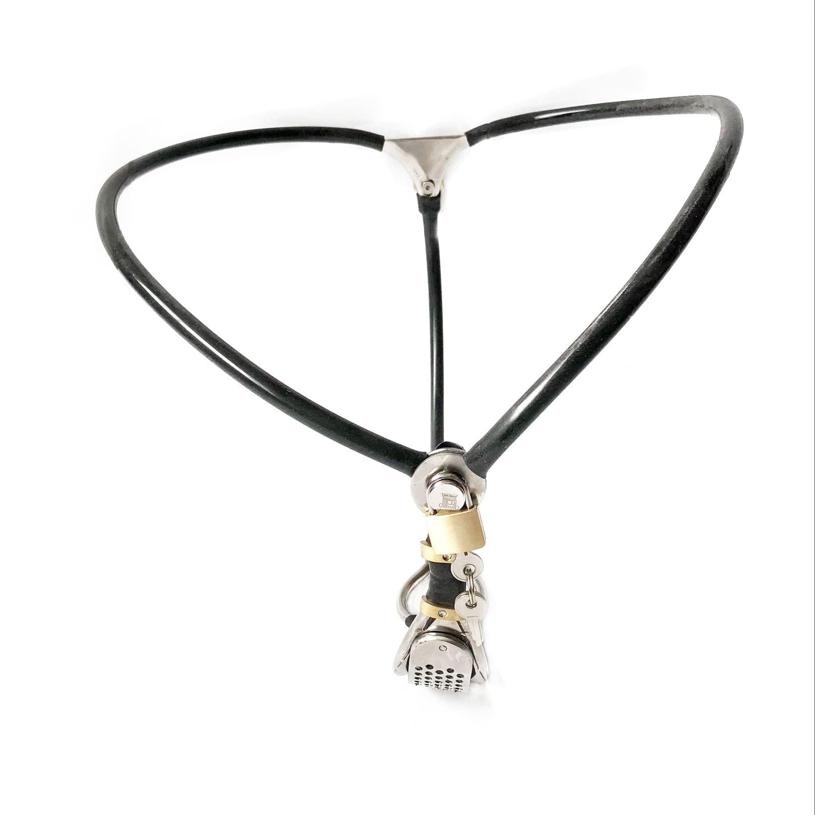 Ceinture de chasteté SM en acier inoxydable type Y avec trou de défécation, cage pour intimité féminine