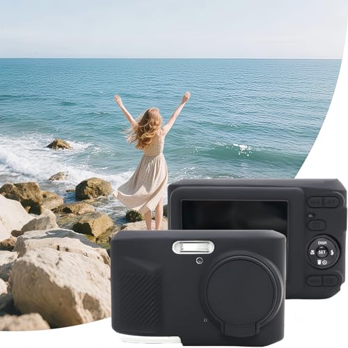 Funda de silicón para Kodak PIXPRO FZ45 con protector de lente miniatura 6