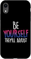 Vista 8 de Funda para iPhone 14 Pro Max Be Yourself They Will Adjust LGBTQ Bisexual Flag Gay Pride Bi