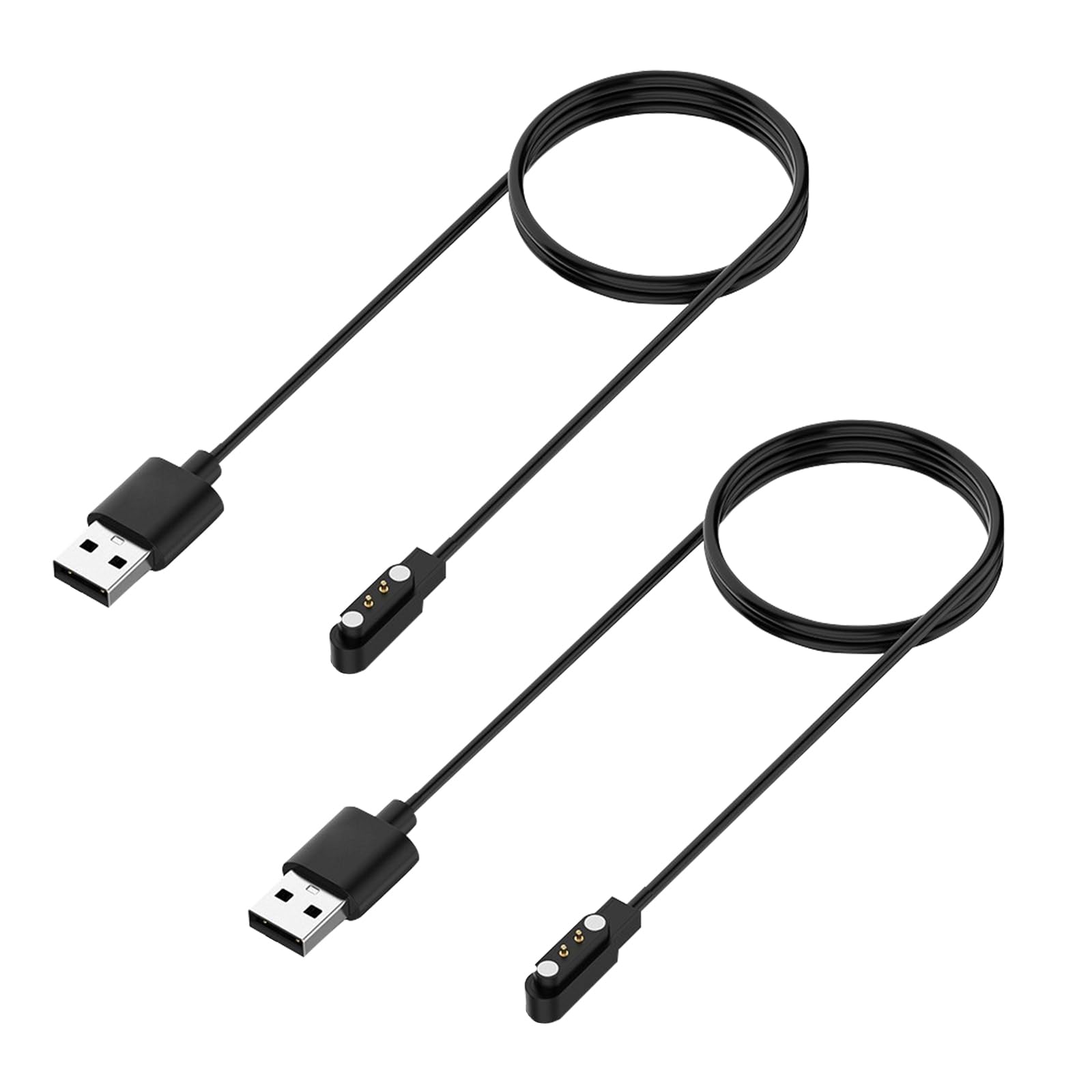 Confezione da 2 cavi di ricarica magnetici per smartwatch IDW28, IDW25, IDW19, TGW01, GTX20, DR03, DR06, DR05 e altri smartwatch, ricarica rapida, alta compatibilità