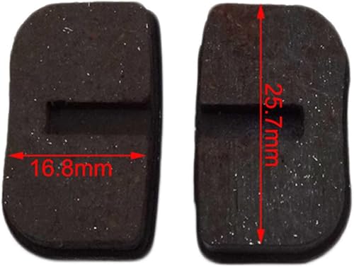 Miniatura 3 de DJ-Motor Verde Mini Dirt Bike Pinza de freno de disco delantero con dos pares de pastillas de freno de repuesto para 2 tiempos Gas Scooter 43cc 47cc