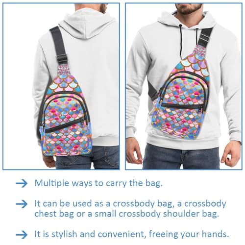 Bolsa de mensajero ligera con diseño de escamas para un transporte cómodo 2