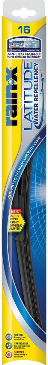 Latitude Water Repellency 2-n-1 Wiper Blades | Pack of 1 | Size 16 Inches | Enhanced Visibility | New Water Repellent Technology | Long Lasting Performance | Clears & Repels