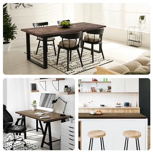 Bme Hevea Solid Wood Butcher Block Countertop in Walnut, Walnut Butcher Block Table Top with UV Finish for DIY Washer Dryer/Island/Kitchen Countertop, 5ft L x 36"W, 1.5in Thick - Image 5