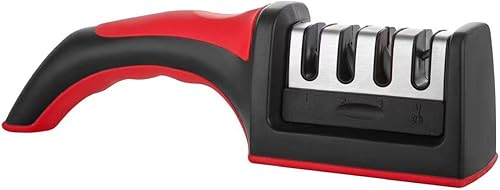 Afilador de cuchillos de cocina 4 en 1, herramienta de afilado de cuchillos de calidad de 4 etapas para reparar, moler, hoja de pulido, accesorios