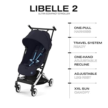 Cybex LIBELLE ブラック Amazon.com : Cybex Libelle 2 Travel pockit Baby Stroller