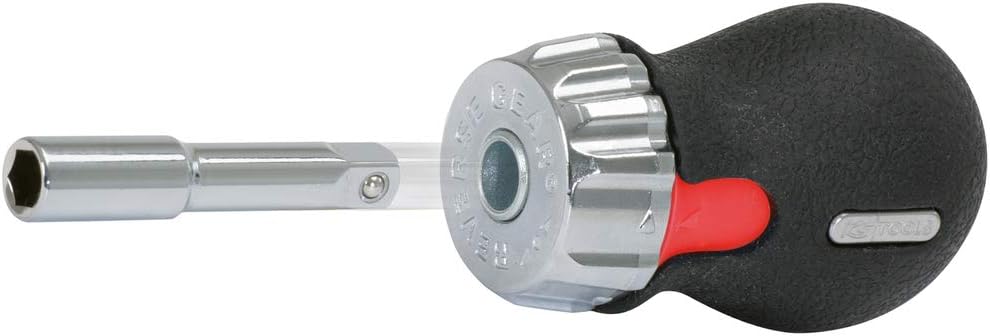 KS TOOLS ERGOTORQUEplus Mini Ratchet Bit Driver, 1/4", 95mm