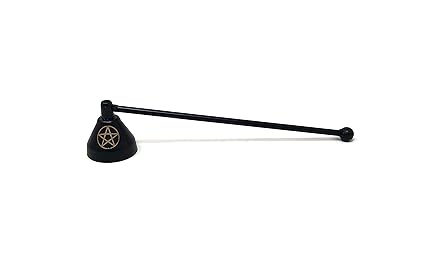 Shreyshti Iron Candle Snuffer, Design Pentacle Approx. 9