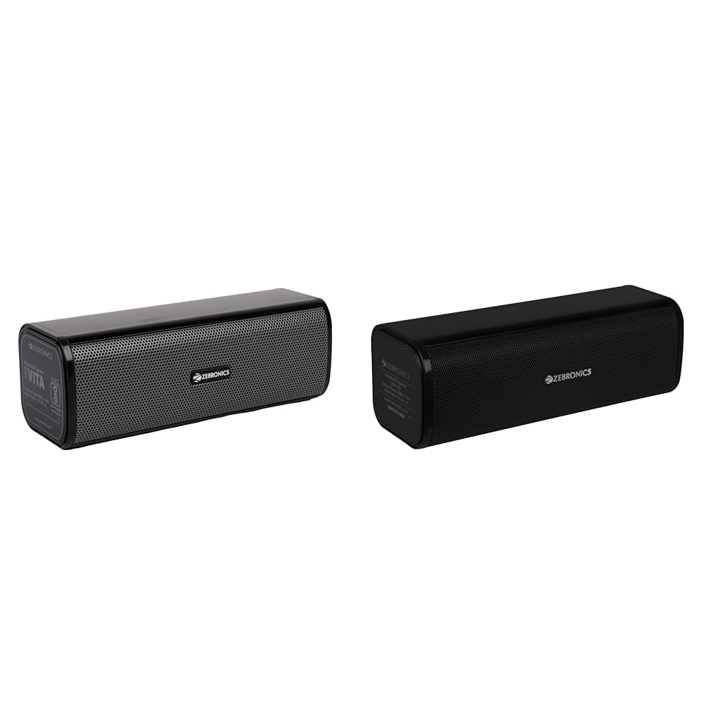 zebronics zeb-vita wireless bluetooth 10w portable bar speaker with supporting usb, sd card, aux, fm