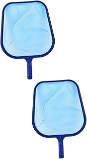 BESPORTBLE 2pcs Skimmer Pool rake Pool Landing net Pool Cleaner net Pool Leaf Bag Inflatable Pool Inflatable Swimming Pool Aquarium Mesh Aquarium Fish Net Fish net with Handle Flat net Salmon