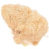 Generic Wood Sawdust Excelsior Poplar Wood Wool Snake and Lizard Mat, Aspen Silk for Climbing Pet Box Filler, White