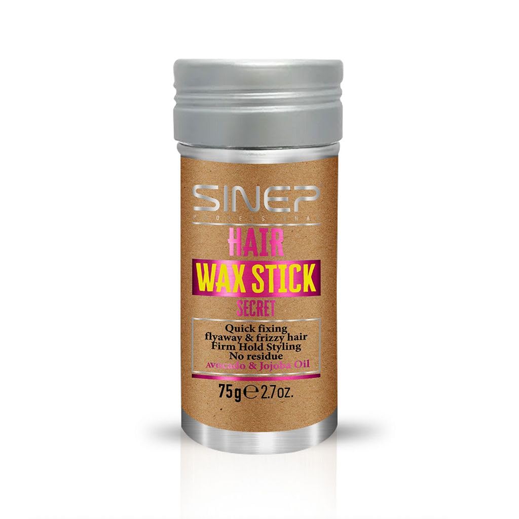Sinep Haarwachs-Stick – Starke Frizz-Kontrolle, Mit Bienenwachs & Ölen, 75 G