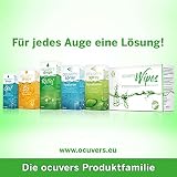 Ocuvers Wipes: Klinisch sterile Augen Lidhygiene Tücher mit Aloe Vera und Hyaluron gegen trockene, müde, juckende Augen, Blepharitis, Lidrandentzündung und zur Entfernung von Make Up