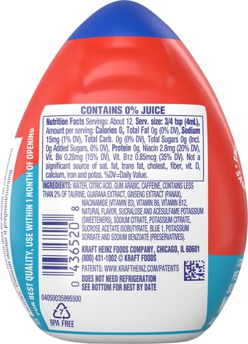 Image of mio Energy Wicked Blue Citrus Flavored with other natural flavor Liquid Water Enhancer, 1.62 fl oz Bottle (Pack of 3)