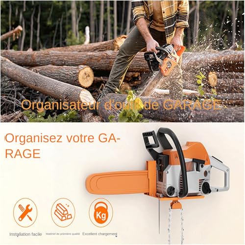 Support pour tronçonneuse de quad et accroche-mûr résistant pour outils - 3