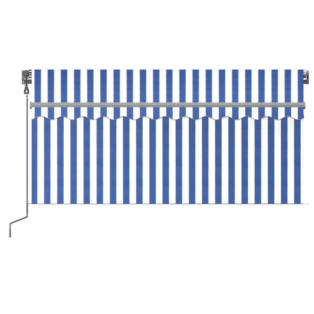 Tenda automatica con sensore vento LED 3,5x2,5m in tessuto poliestere resistente UV acqua, struttura in alluminio verniciato, con telecomando, regolabile