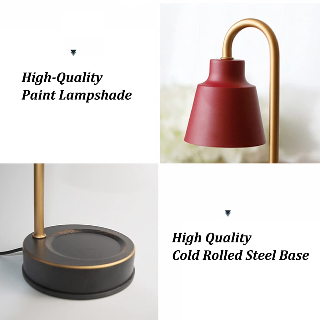 Lampada Scaldacera Per Candele - Luci Calde Da Comodino, Design In Bronzo Per Atmosfera Romantica - Foto 4