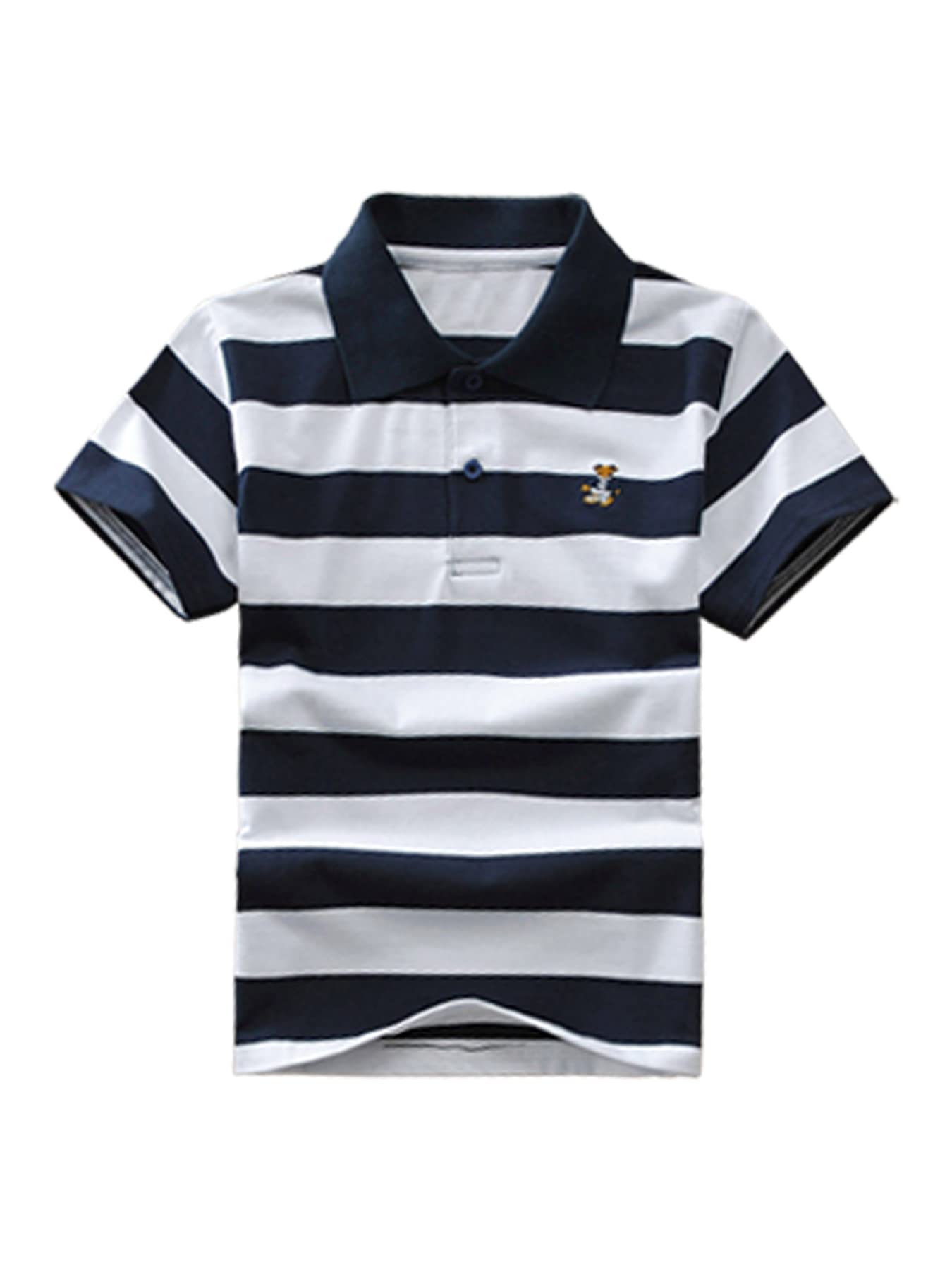 DEBAIJIA Polo Niño Manga Corta Niños Camisetas Top 1-12T Algodón Polo Deportiva Verano Moda Transpirable Casual