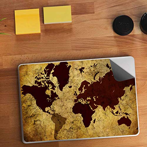 Image of Seven Rays Grunge Vintage World Map Laptop Skin
