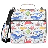 Regalo ideale: la borsa per raccoglitori con cerniera a 3 anelli è bella e pratica, per il tuo studio quotidiano, aiuto in ufficio, facile da organizzare e accedere alla merce, è da inviare con il lato di regali premurosi per adulti o bambini