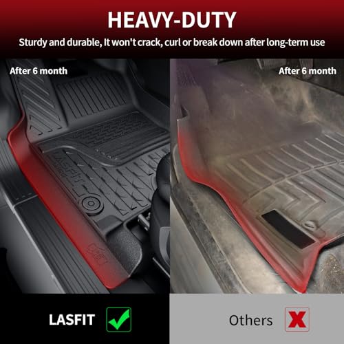 Image of LASFIT Front Floor Mats for RAM 1500 /2500 /3500 2013-2018 Bench Seat