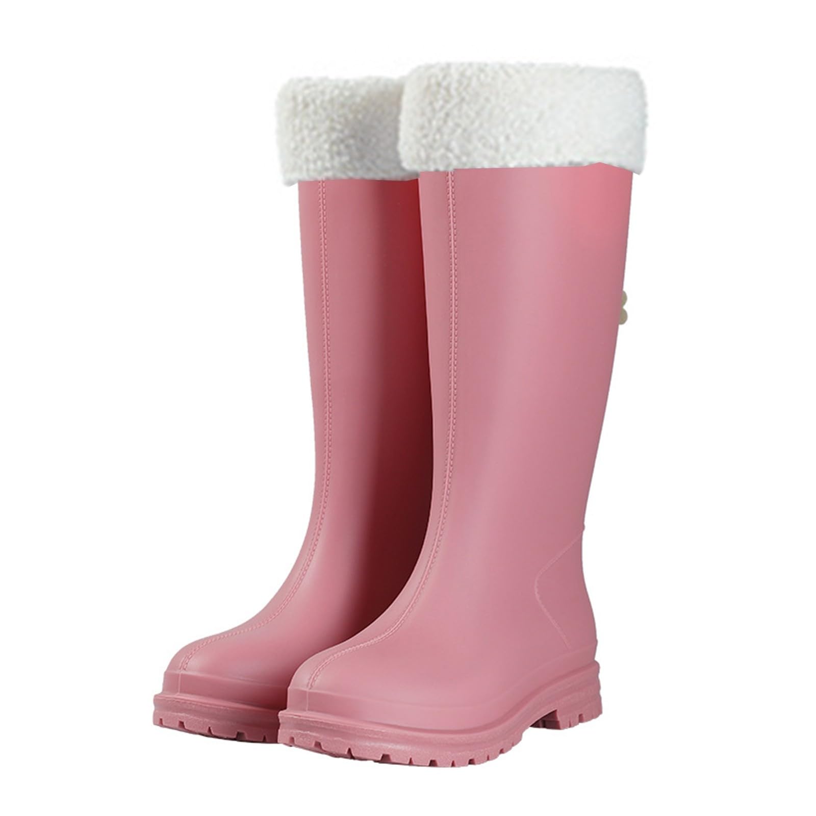 Botas de lluvia para mujer, modernas, antideslizantes, altura de pantorrilla, para invierno, para camping, senderismo, uso diario