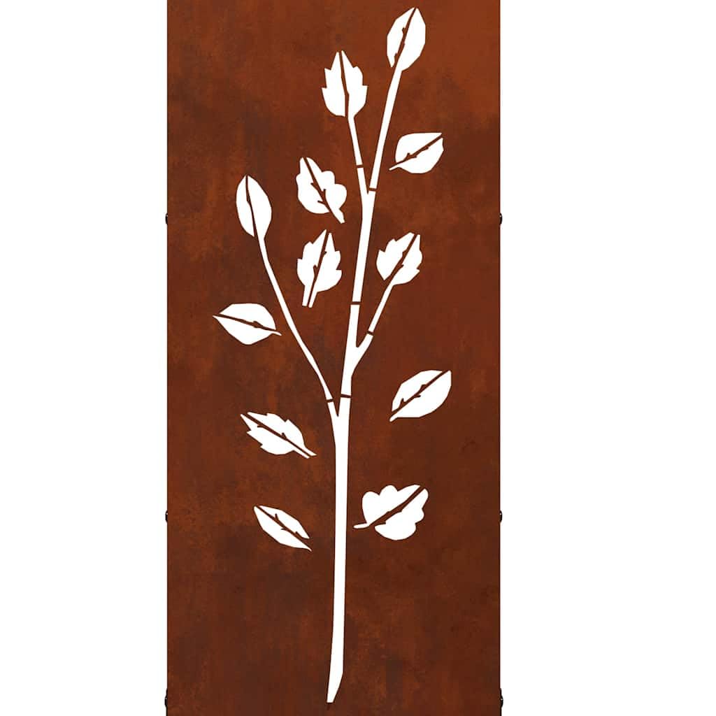 vidaXL Leñero 40x30x80 cm Acero corten, Soporte para leña para Chimenea, Soporte para leña, Soporte para leña, Almacenamiento de leña para Interiores