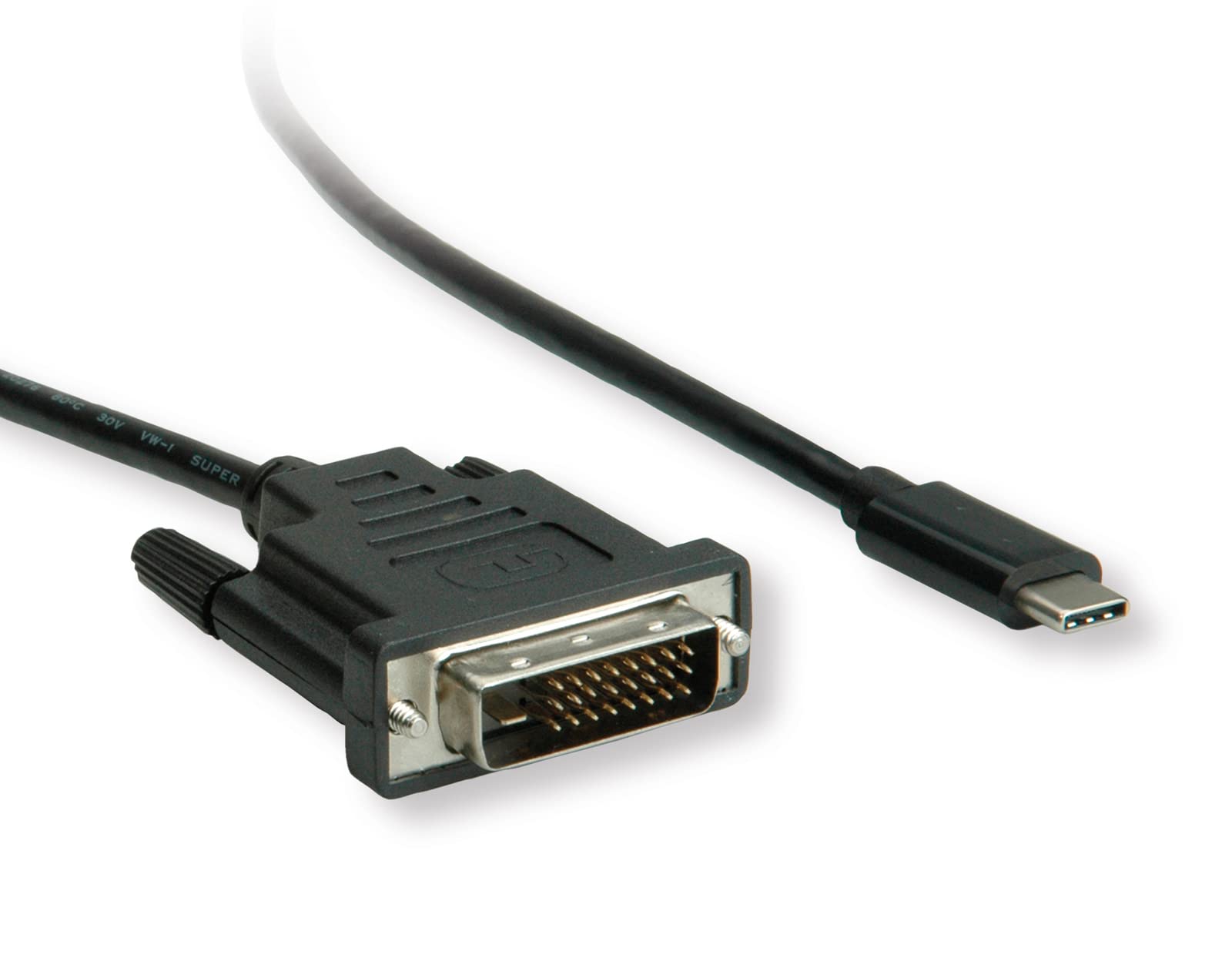 DIGITUS cavo adattatore bidirezionale da USB-C a Displayport - Displayport 1.4 - DP Alt-Mode - 8k/30Hz - 2m - Nero