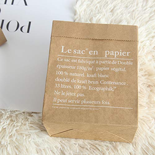 Fan-Ling 2019 New Cute Mini Paper Bag,Kraft Paper Storage Bag,Baby Kids Toys Fruit Flower Storage Bag,Versatile,Easy Folding, Stacking, Storage Space Saving (A)