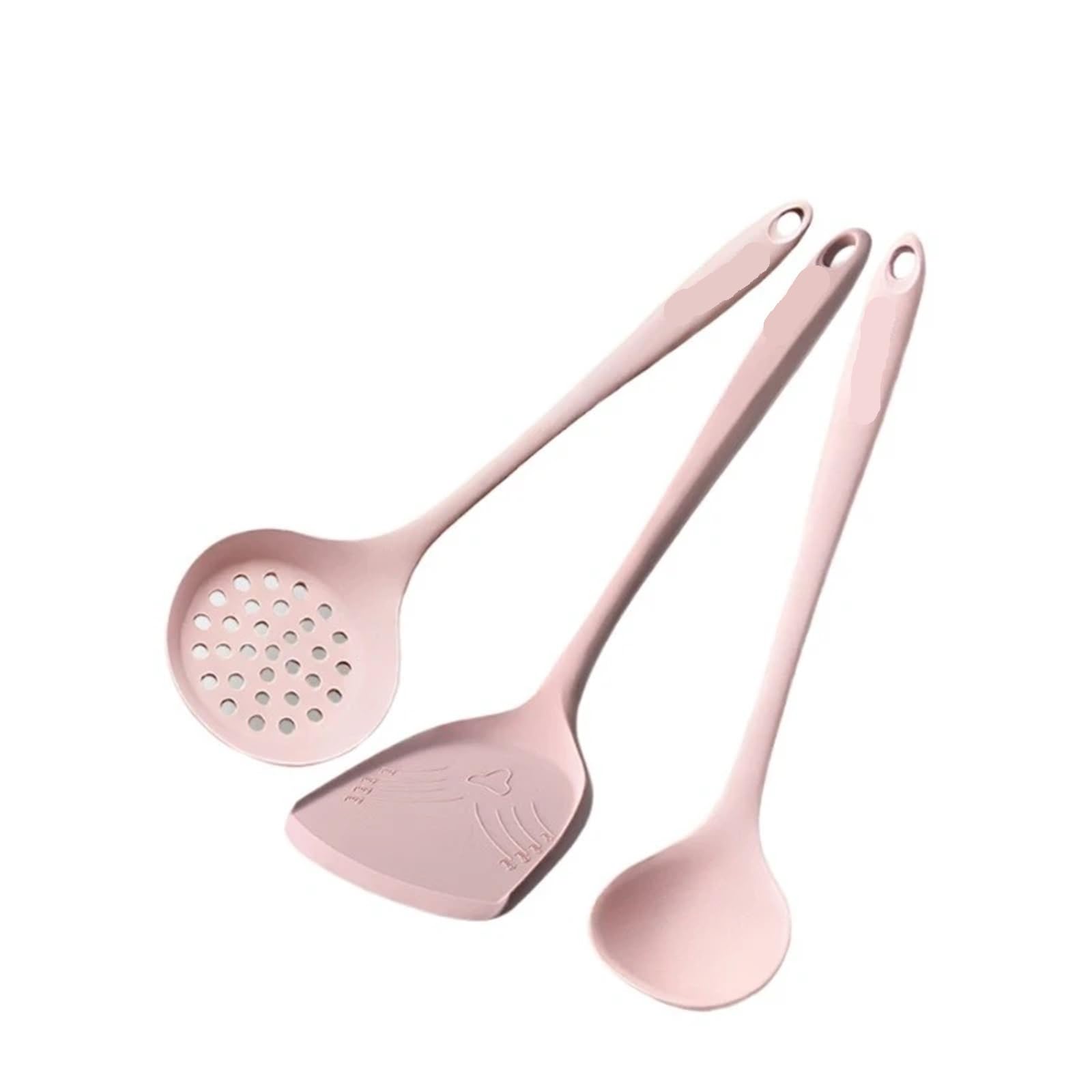 Set di utensili da cucina in silicone Spatola in silicone 3 pezzi/set speciale for padelle antiaderenti cucchiaio da cucina for uso alimentare padella for domestico(3pcs set)