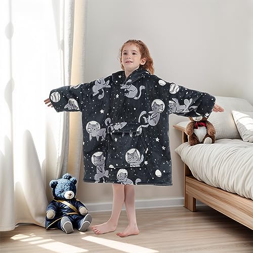 IvyH Wearable Blanket Hoodie Oversized Hooded Blanket Soft Warm Fleece Hoodie Blanket Comfy Hoodie With Giant Front Pocket 3 51AlzYoAFIL. AC