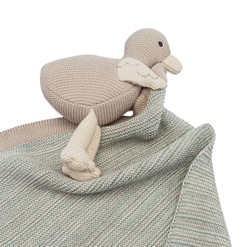 Image of Crane Baby Lovey Blanket, Security Blankets for Babies, Georgie The Goose Security Blanket, Soft 100% Cotton, Goose Baby Items, Neutral Gifts for Babies