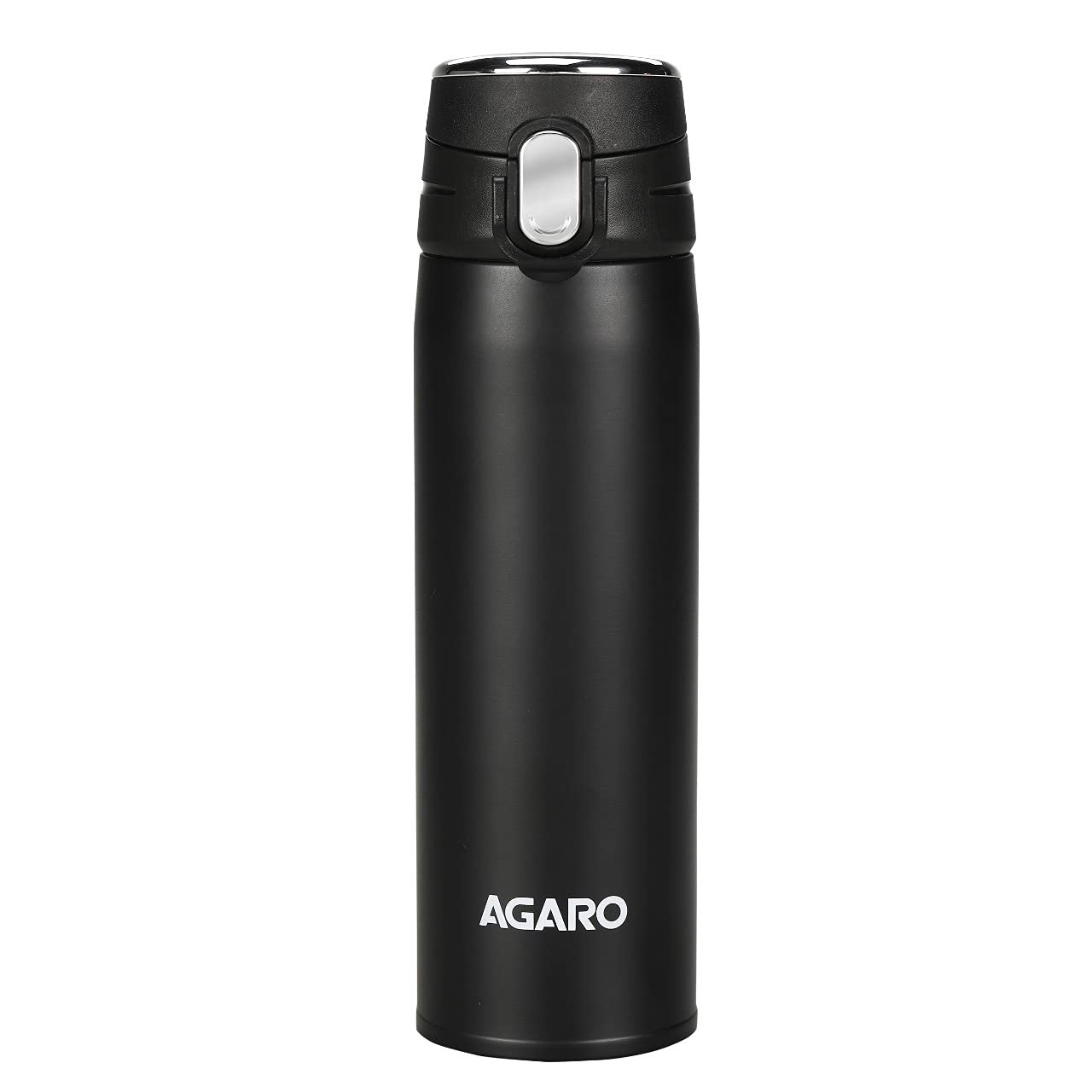 AGARO Galaxy Stainless Steel Vacuum Flask 500ML , Dual Insulation with Copper Coating, Leak and Rust Proof, Hot and Cold upto 16hrs, (Black). (B09H4QSKG1) Amazon Price History, Amazon Price Tracker