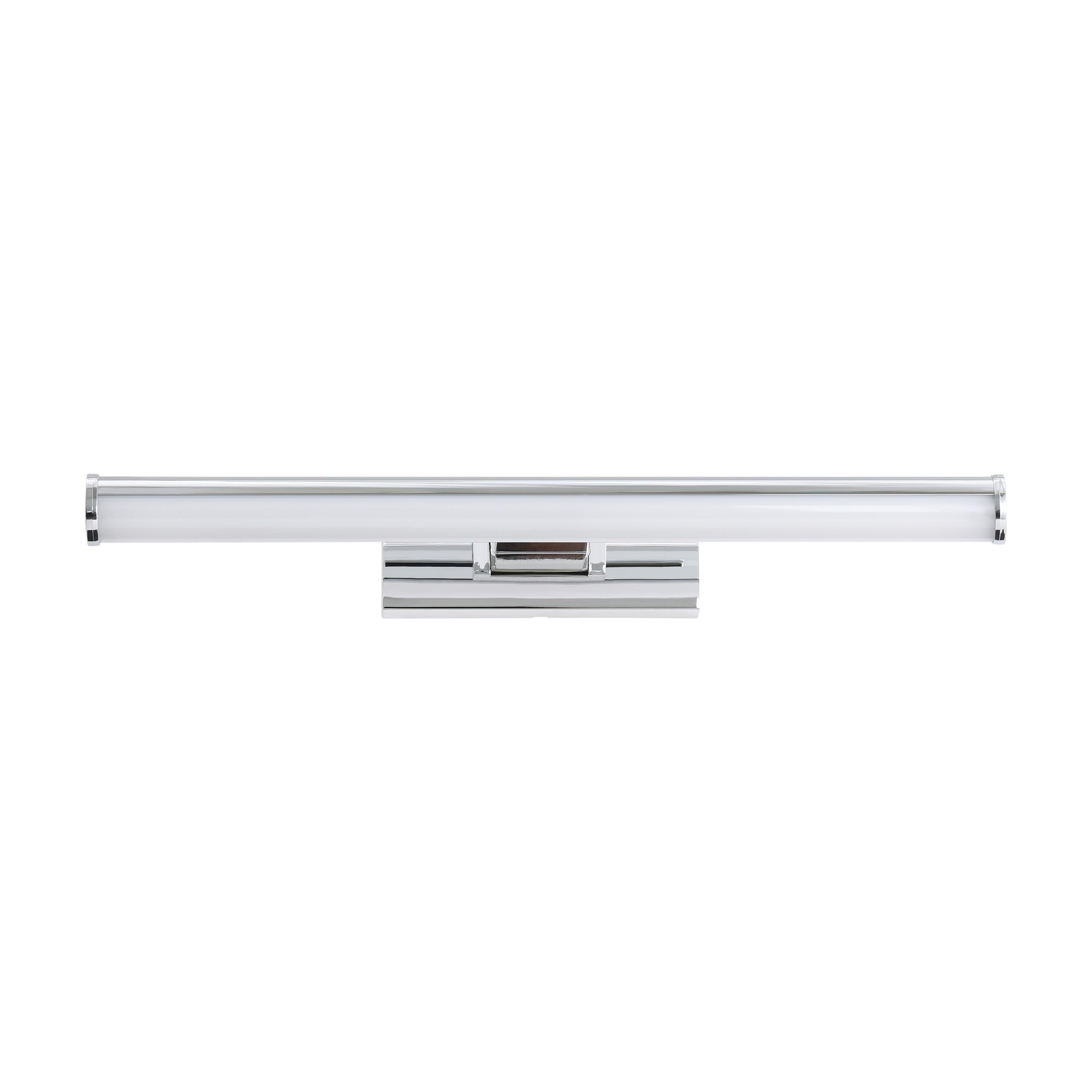 Eglo LED Applique Vadumi, lampada specchio, lampada da parete in | plastica, lampada bagno cromata e bianca, LED luce ambiente neutra, IP44, lunghezza 40 cm