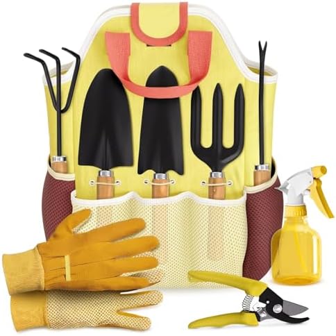 Explore These 5 Must-Have Gardening Tools for Women’s Garden Care 8 10 Pcs Garden Tool Set for Women – Ergonomic Lightweight Gardening Hand Tools with Convenient Little Bag, Sturdy Metal Garden Tools Set, Easy Handling for Outdoor Plant Care, Gardening Kit for Women