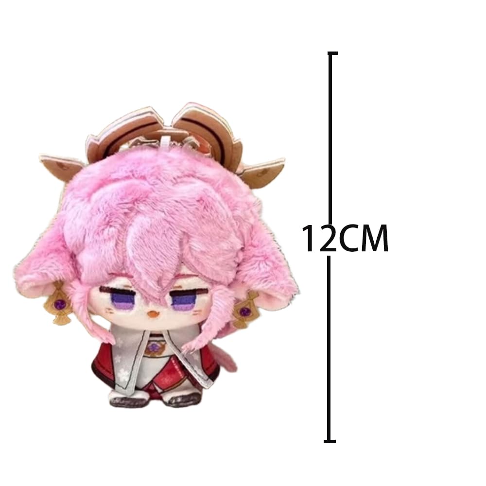 Anjinguang Anime Furina Plush Figure 12cm Lynette/Citlali/Yae Miko/Hu Tao Soft Stuffed Mini Hug Pillow Wallet Pendant Schoolbag Accessories - Image 2