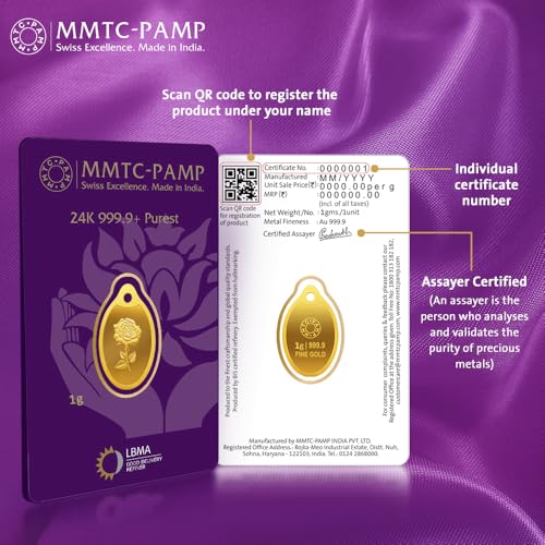 Image of 1 GM 24K (999.9+) Purest Rose Gold Oval Coin, 1 Gram Gold Coin