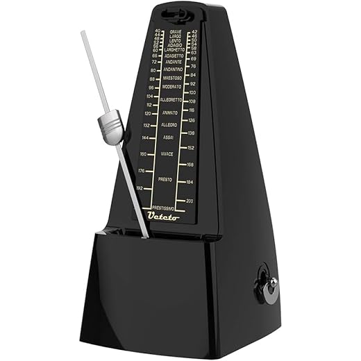 Mechanical Metronome Black/Loud Sound Piano Drum Violin Guitar