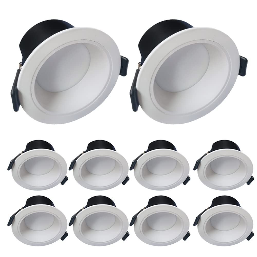 GTHTUHFD 10 Pack Retrofit Downlights 3000K/4000K/6000K Selectable Flush Mount Ceiling Lamp 2.5" 3.5" 4.5" Recessed Ceiling Light 5W-24W,24w-4000k