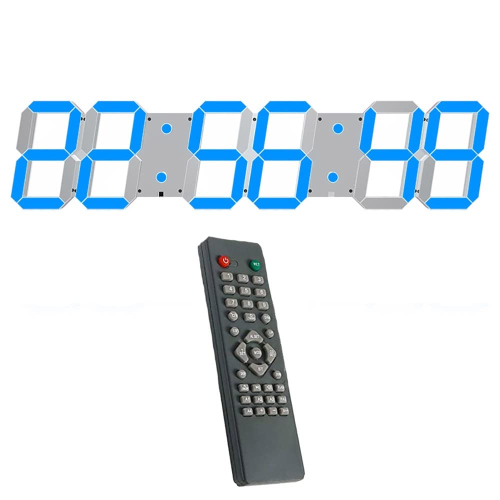 Reloj De Pared Digital LED De 27 Pulgadas, Atenuador Automático