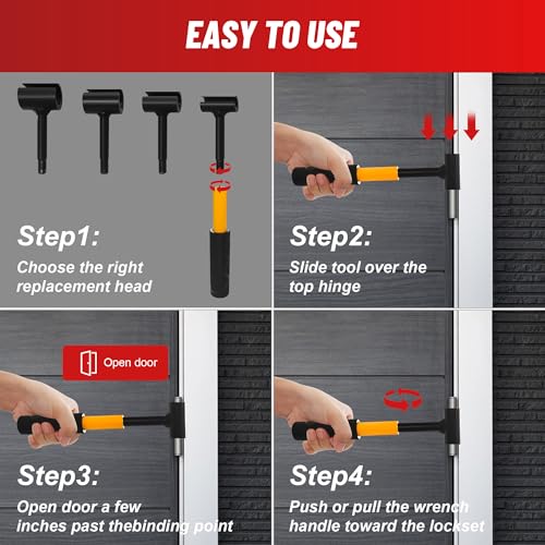 Image of Door Hinge Adjustment Tool for Residential and Commercial, Upgraded Hinge Gap Adjusting Wrench for Door Quick and Efficient Solutions, User-Friendly Adjustments Tools