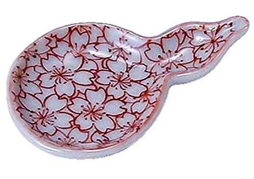 京焼　清水焼　芳山桜会　箸置き 5個セット Amazon｜京焼 清水焼 芳山 箸置 5個セット 赤絵桜詰 hht321｜箸置き