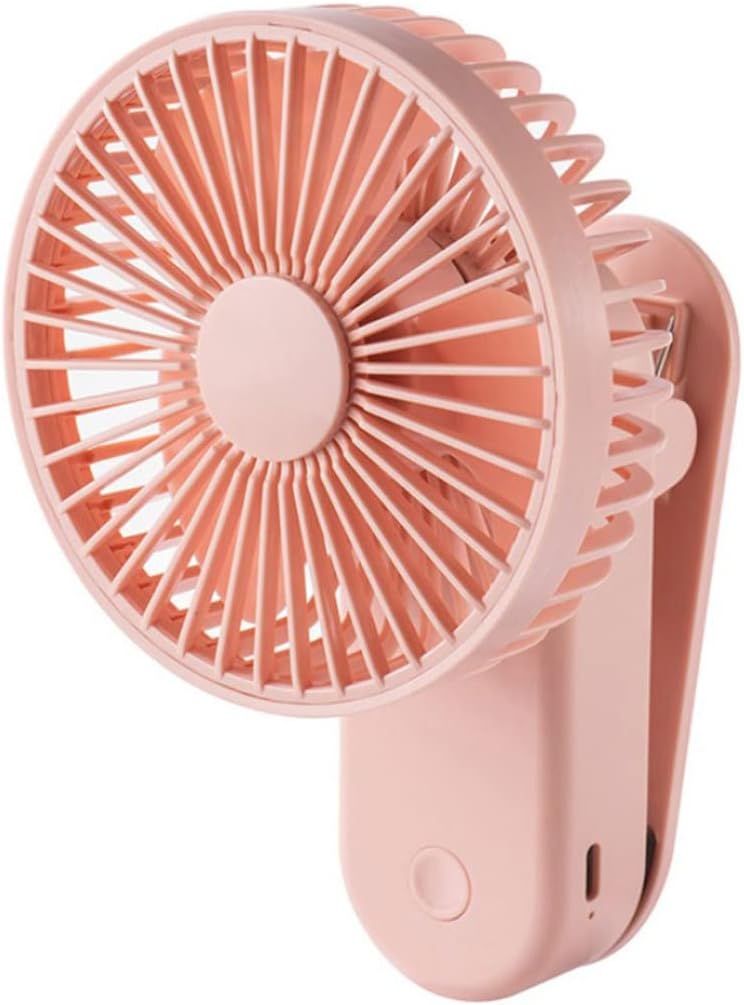 Clip on Fan Mini USB Fan 1200mAh Portable Rechargeable Desktop Bedside Baby Stroller Fan - Pink. : Baby