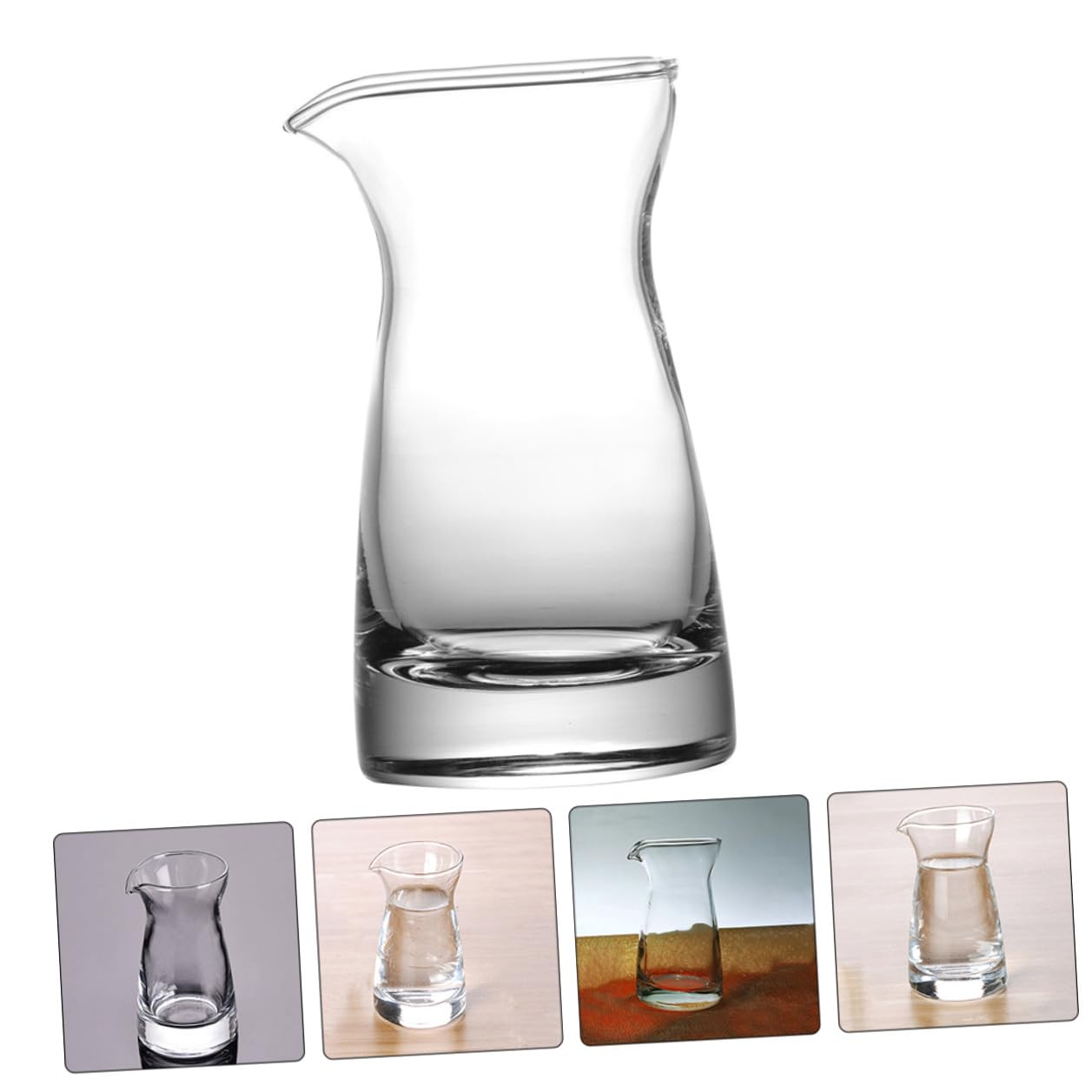 6 Stück Milchkännchen aus Glas 80ml für Küche und Gastronomie mit Elegantem Design zur Aufbewahrung und Qualitätsbewahrung von Milch und Saucen