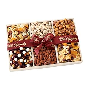 Broadway Basketeers Coated Nuts and Savory Snacks Festive Gift Basket