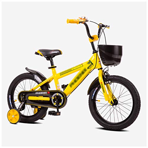 Buy LZY Kids Bike with Training Wheels & Coaster Brake, Boys Children Bicycle with Basket, Adjustabl...
